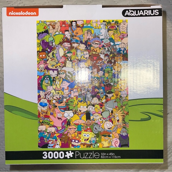 Nickelodeon Aquarius Cartoon Character Puzzle, 3000 pc, Excellent Condition! - Picture 1 of 7